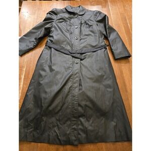 Vintage Marmot by Fritz Rain Coat Jacket Made USA Women's 12Classic Black